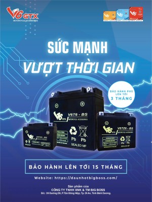 Giới thiệu sản phẩm ắc quy V6 GTX